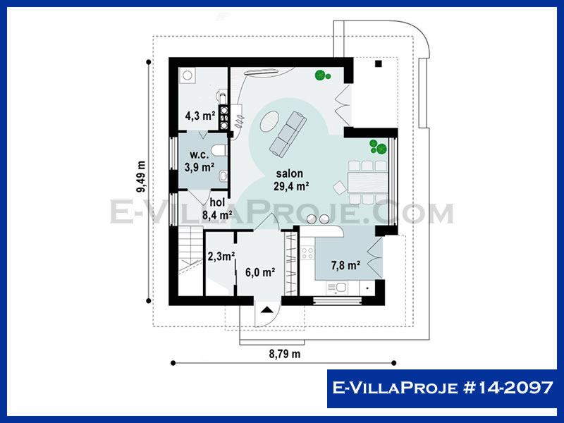 Ev Villa Proje #14 - 2097 Çelik Ev Projesi - Görsel 2