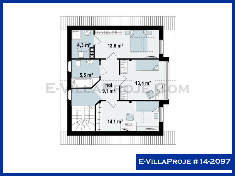 Ev Villa Proje #14 - 2097 Çelik Ev Projesi - Görsel 3