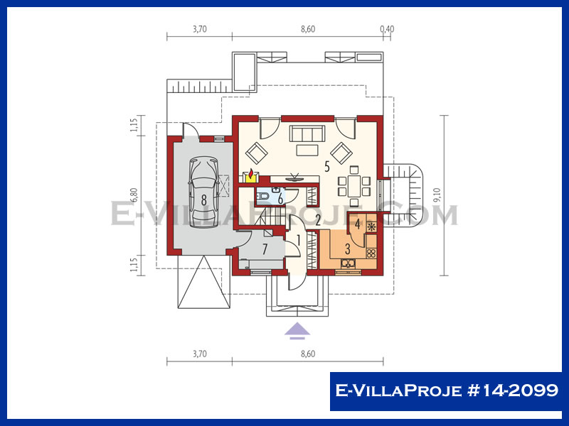 Ev Villa Proje #14 - 2099 Çelik Ev Projesi - Görsel 2