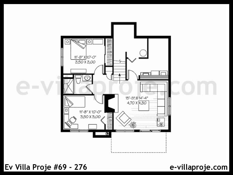 Ev Villa Proje #69 - 276 Çelik Ev Projesi - Görsel 2