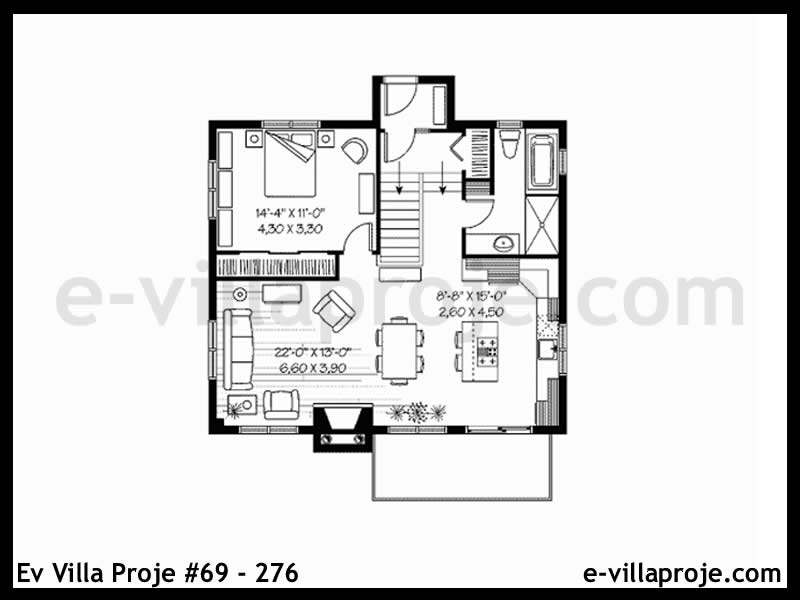 Ev Villa Proje #69 - 276 Çelik Ev Projesi - Görsel 3