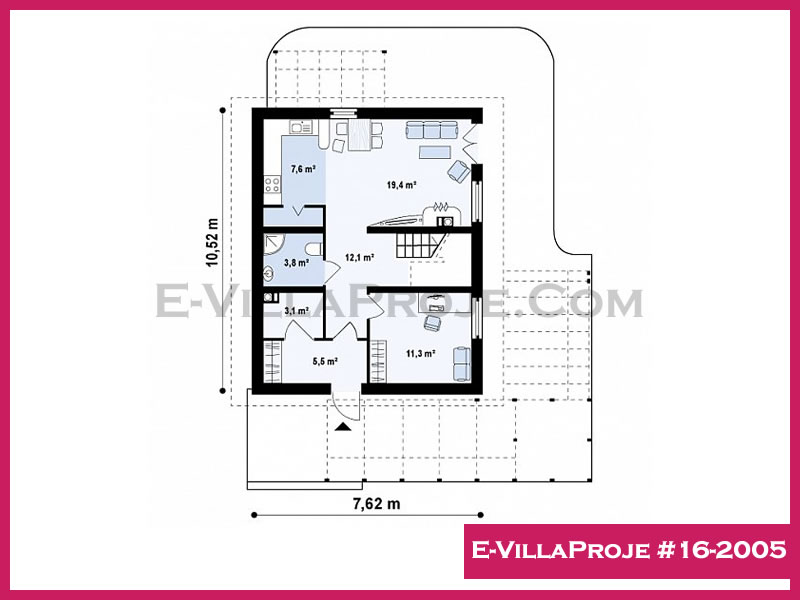 Ev Villa Proje #16 - 2005 Çelik Ev Projesi - Görsel 2