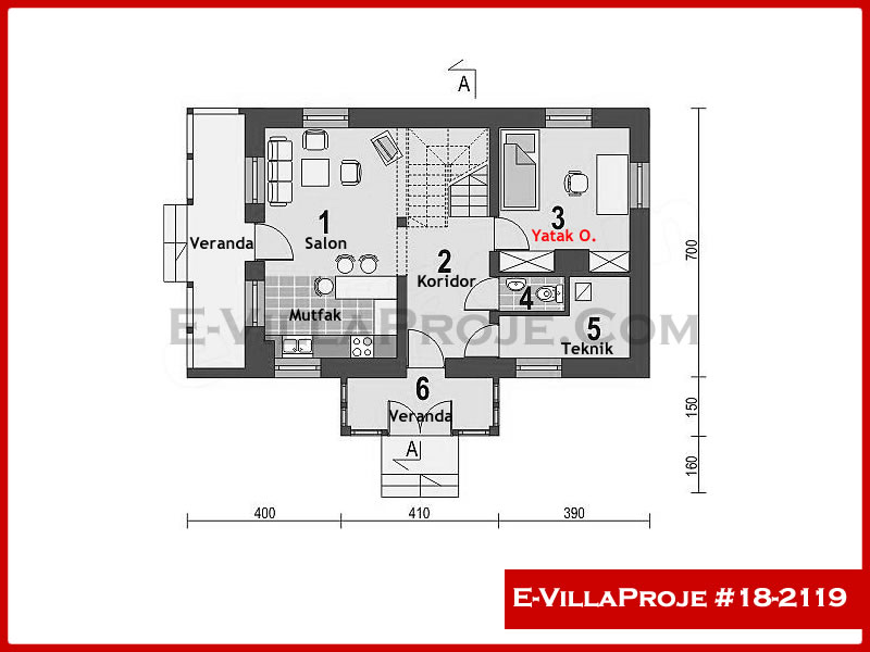 Ev Villa Proje #18 - 2119 Çelik Ev Projesi - Görsel 2