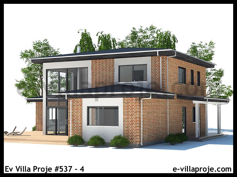 Ev Villa Proje #537 - 4 Çelik Ev Projesi - Görsel 4