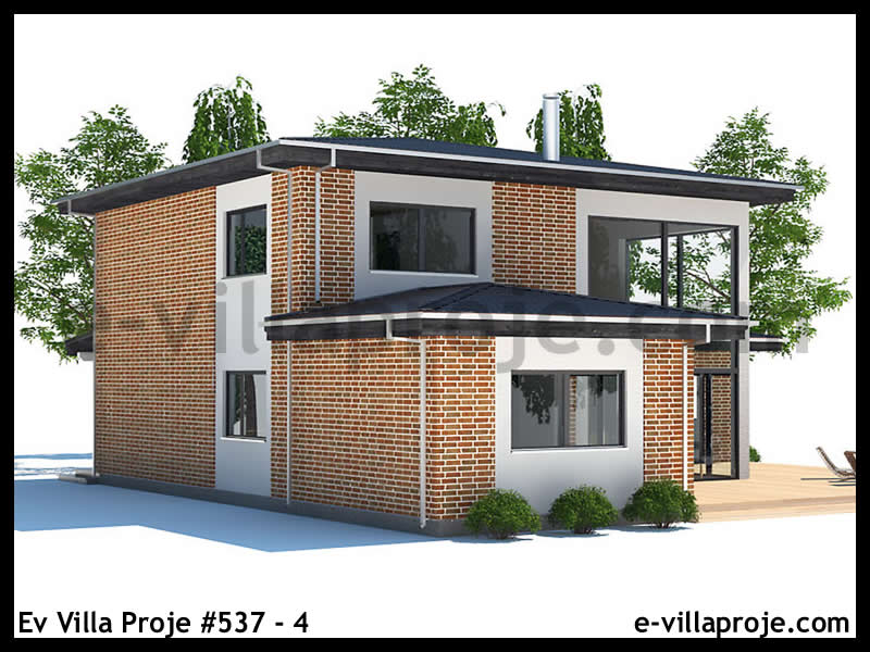 Ev Villa Proje #537 - 4 Çelik Ev Projesi - Görsel 5