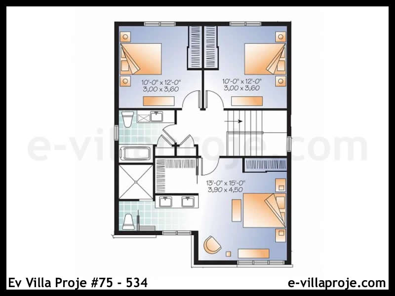 Ev Villa Proje #75 - 534 Çelik Ev Projesi - Görsel 3