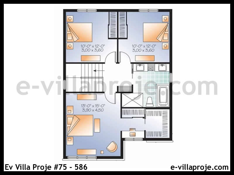 Ev Villa Proje #75 - 586 Çelik Ev Projesi - Görsel 3