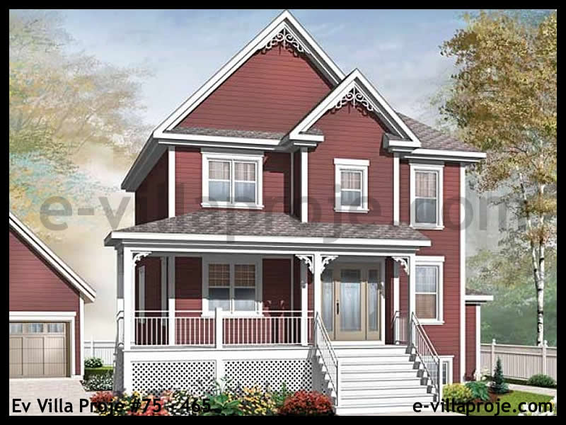 Ev Villa Proje #75 - 465 Çelik Villa Modeli ve 3D Tasarımı