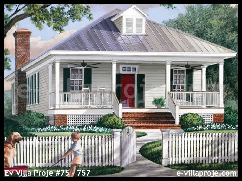 Ev Villa Proje #75 - 757 Çelik Villa Projesi 3D Mimari Tasarımı