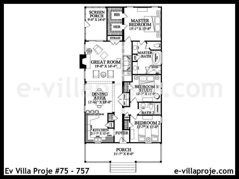 Ev Villa Proje #75 - 757 Çelik Ev Projesi - Görsel 2