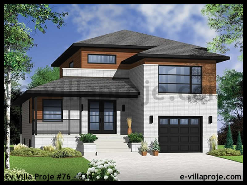 Ev Villa Proje #76 - 335 Çelik Villa Modeli ve 3D Tasarımı