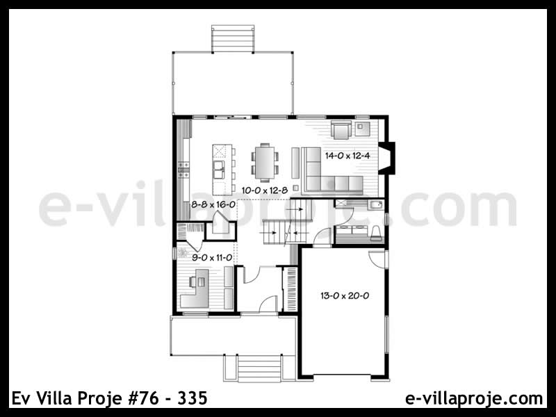 Ev Villa Proje #76 - 335 Çelik Ev Projesi - Görsel 2