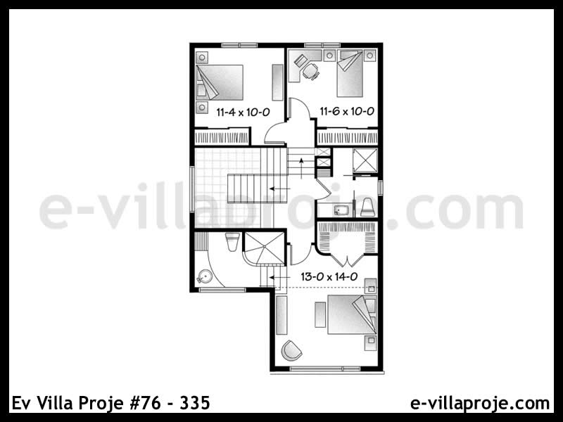 Ev Villa Proje #76 - 335 Çelik Ev Projesi - Görsel 3