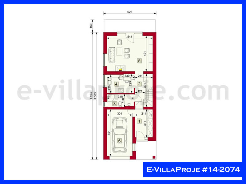 Ev Villa Proje #14 - 2074 Çelik Ev Projesi - Görsel 2