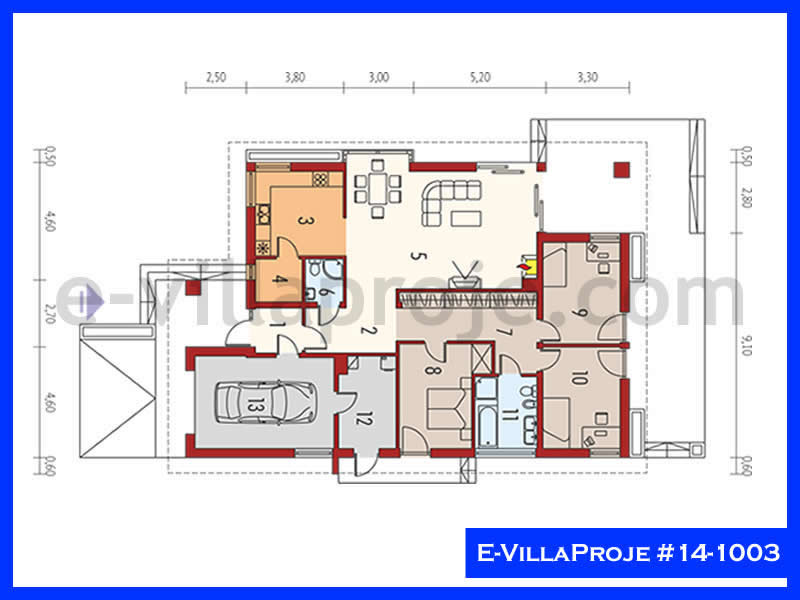 Ev Villa Proje #14 - 1003 Çelik Ev Projesi - Görsel 2