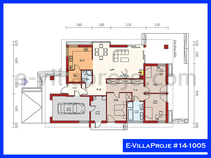 Ev Villa Proje #14 - 1005 Çelik Ev Projesi - Görsel 2