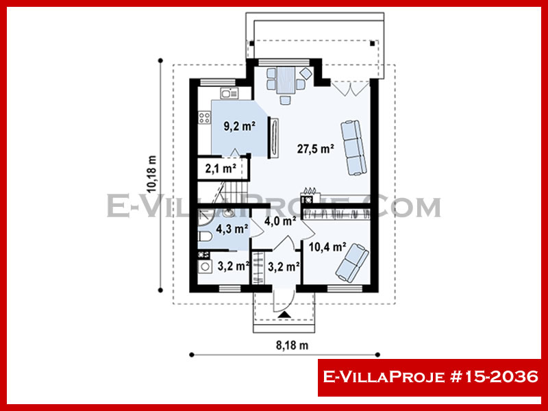 Ev Villa Proje #15 - 2036 Çelik Ev Projesi - Görsel 2
