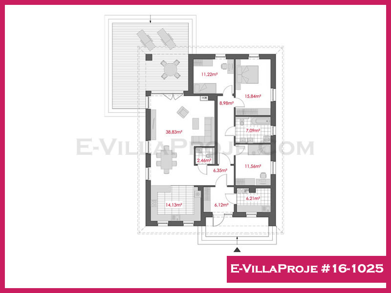 Ev Villa Proje #16 - 1025 Çelik Ev Projesi - Görsel 2