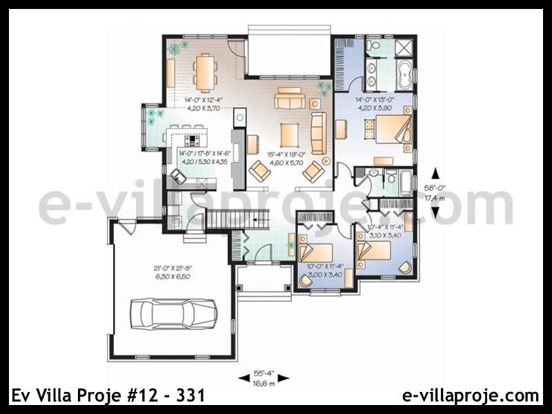 Ev Villa Proje #12 - 331 Çelik Ev Projesi - Görsel 2
