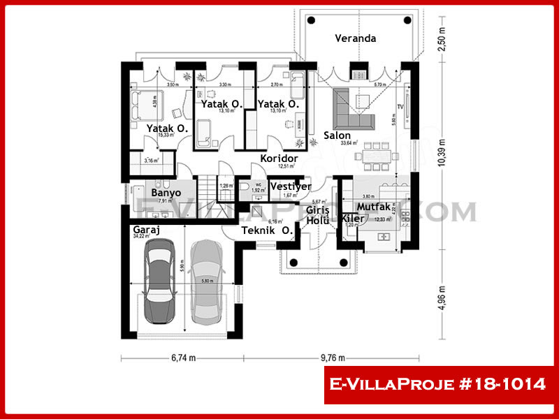 Ev Villa Proje #18 - 1014 Çelik Ev Projesi - Görsel 2