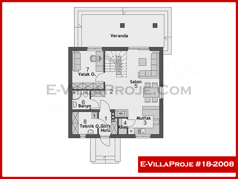 Ev Villa Proje #18 - 2008 Çelik Ev Projesi - Görsel 2