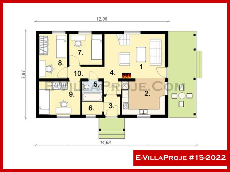 Ev Villa Proje #15 - 2022 Çelik Ev Projesi - Görsel 2