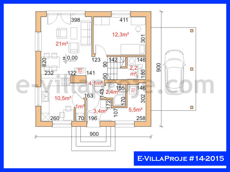 Ev Villa Proje #14 - 2015 Çelik Ev Projesi - Görsel 2