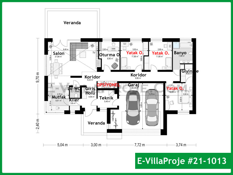 Ev Villa Proje #21 - 1013 Çelik Ev Projesi - Görsel 2