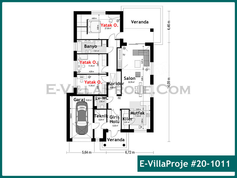 Ev Villa Proje #20 - 1011 Çelik Ev Projesi - Görsel 2