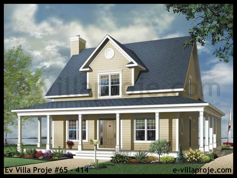 Ev Villa Proje #65 - 414 Çelik Villa Modeli ve 3D Tasarımı