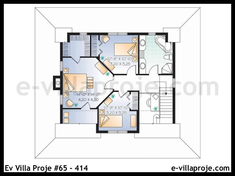 Ev Villa Proje #65 - 414 Çelik Ev Projesi - Görsel 3