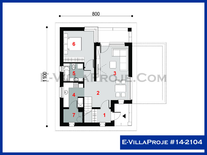 Ev Villa Proje #14 - 2104 Çelik Ev Projesi - Görsel 2