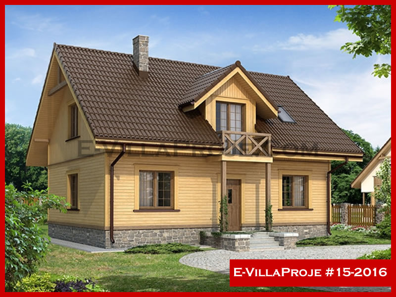 Ev Villa Proje #15 - 2016 Çelik Villa Projesi 3D Mimari Tasarımı