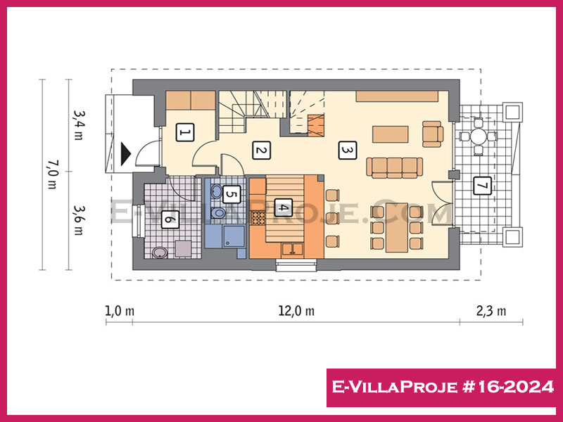 Ev Villa Proje #16 - 2024 Çelik Ev Projesi - Görsel 2