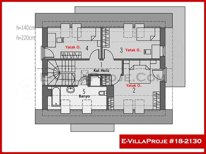 Ev Villa Proje #18 - 2130 Çelik Ev Projesi - Görsel 3