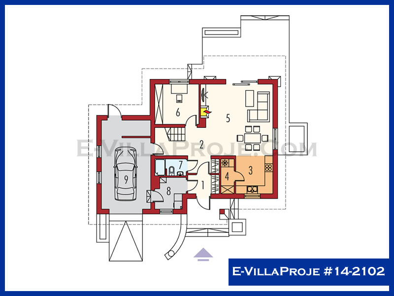 Ev Villa Proje #14 - 2102 Çelik Ev Projesi - Görsel 2