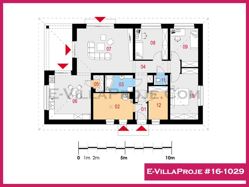 Ev Villa Proje #16 - 1029 Çelik Ev Projesi - Görsel 2