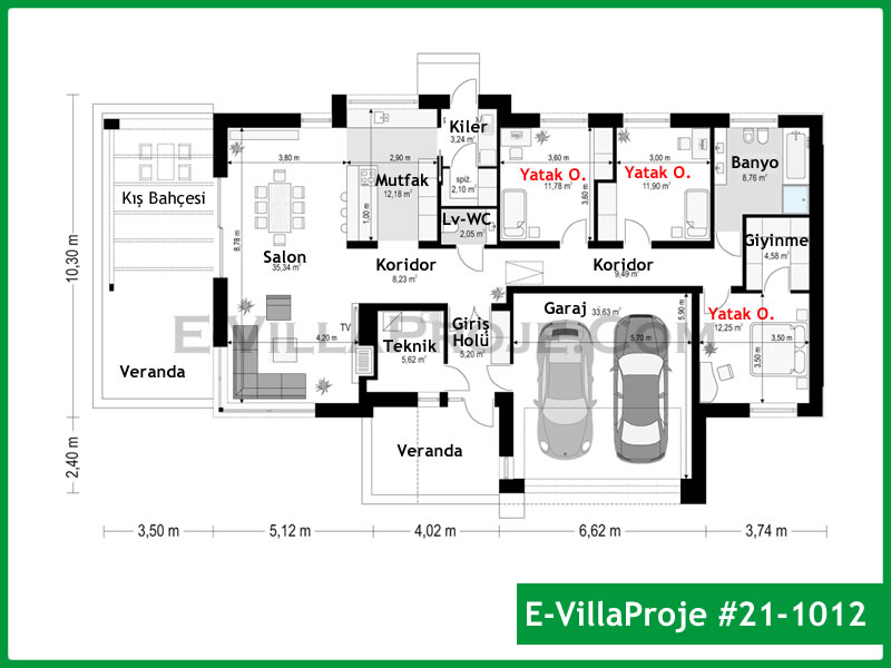 Ev Villa Proje #21 - 1012 Çelik Ev Projesi - Görsel 2