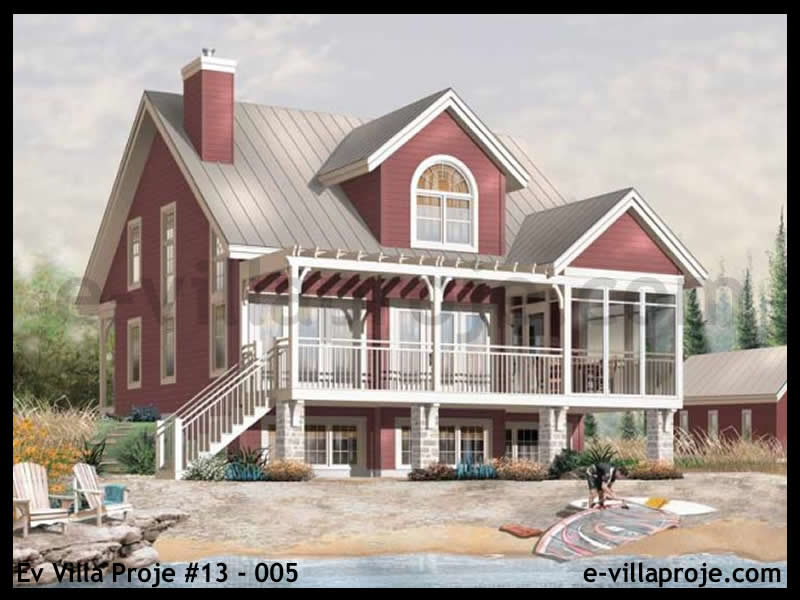 Ev Villa Proje #13 - 005 Çelik Villa Modeli ve 3D Tasarımı