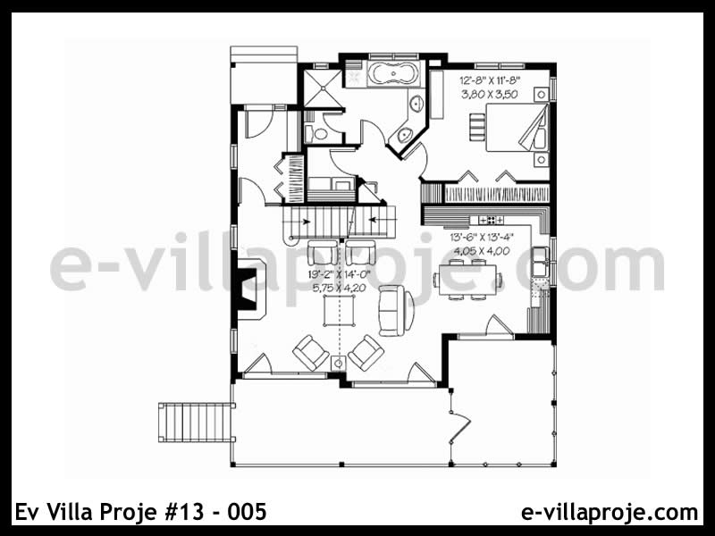 Ev Villa Proje #13 - 005 Çelik Ev Projesi - Görsel 2