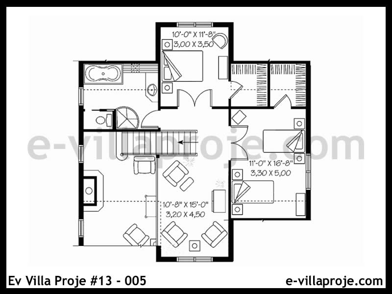 Ev Villa Proje #13 - 005 Çelik Ev Projesi - Görsel 3
