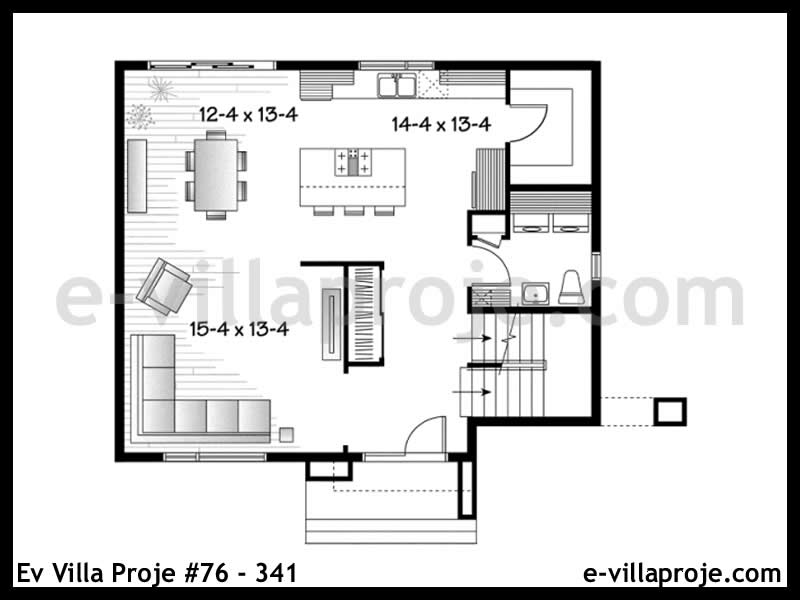 Ev Villa Proje #76 - 341 Çelik Ev Projesi - Görsel 2