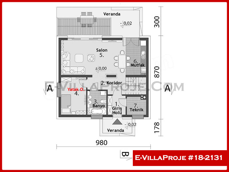 Ev Villa Proje #18 - 2131 Çelik Ev Projesi - Görsel 2