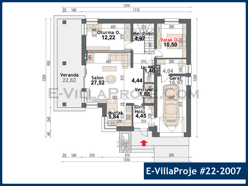 Ev Villa Proje #22 - 2007 Çelik Ev Projesi - Görsel 2