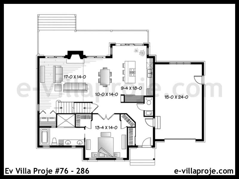 Ev Villa Proje #76 - 286 Çelik Ev Projesi - Görsel 2