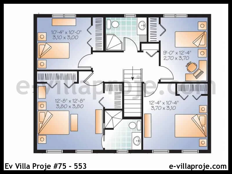Ev Villa Proje #75 - 553 Çelik Ev Projesi - Görsel 3