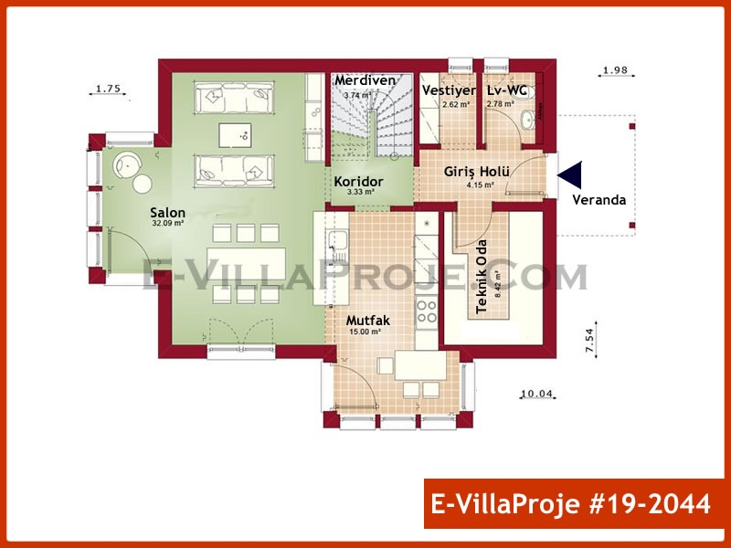 Ev Villa Proje #19 - 2044 Çelik Ev Projesi - Görsel 2