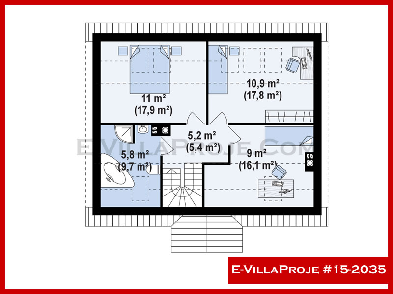 Ev Villa Proje #15 - 2035 Çelik Ev Projesi - Görsel 3
