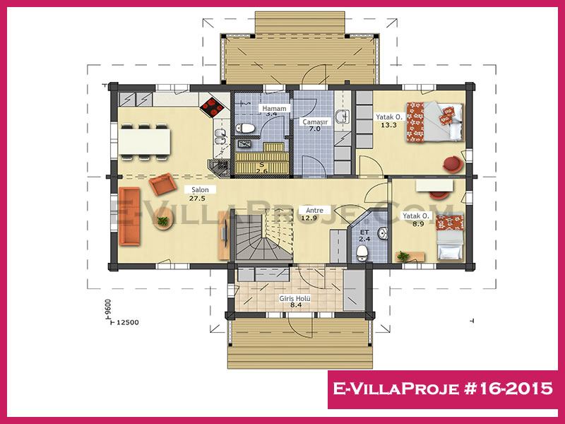 Ev Villa Proje #16 - 2015 Çelik Ev Projesi - Görsel 2