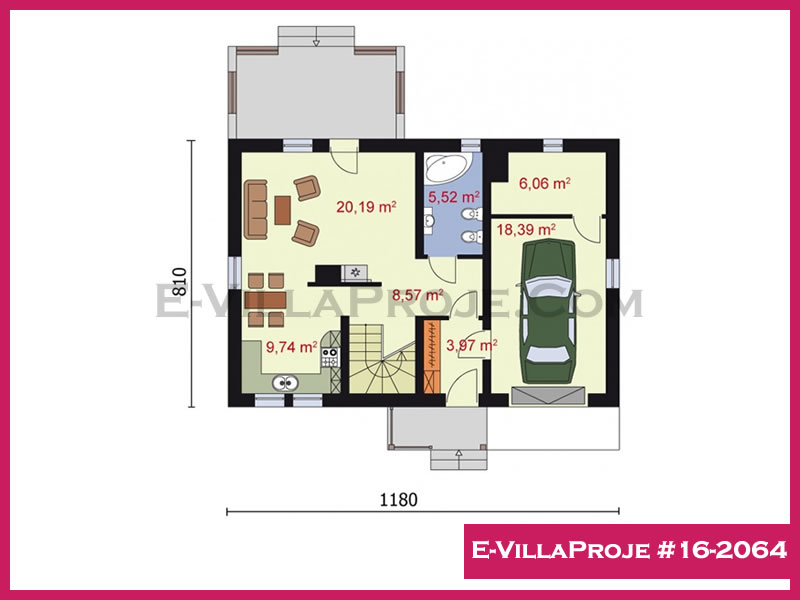 Ev Villa Proje #16 - 2064 Çelik Ev Projesi - Görsel 2